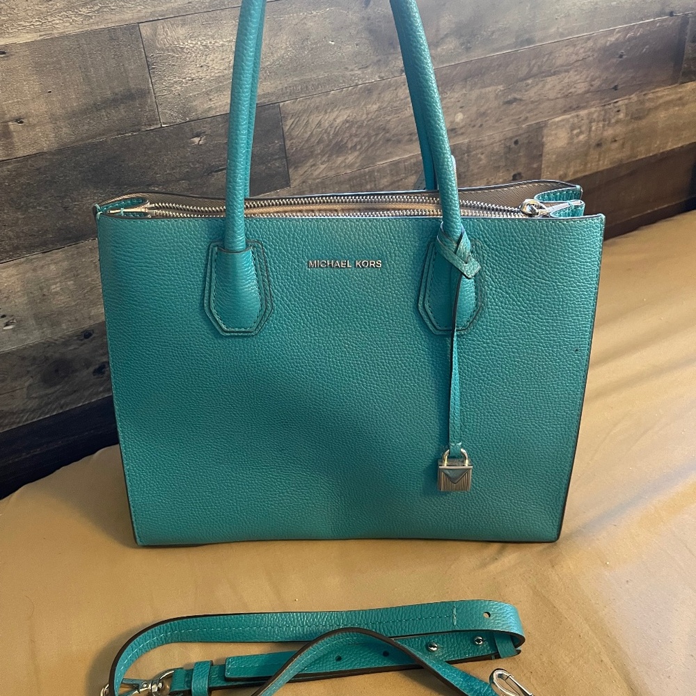 Michael Kors Turquoise Handbag